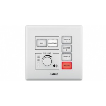 Панель управления аудиосигналом с регулировкой громкости и 6 кнопками управления – 2-ганговый стандарт США EXTRON ACP-100