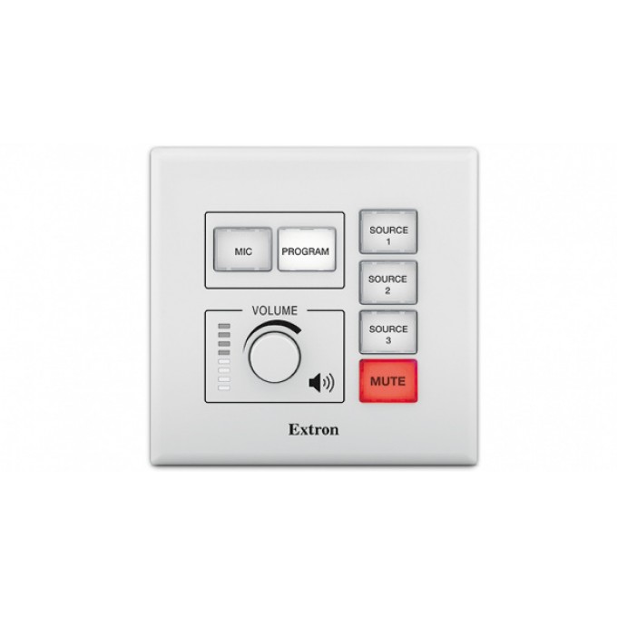 Панель управления аудиосигналом с регулировкой громкости и 6 кнопками управления – 2-ганговый стандарт США EXTRON ACP-100