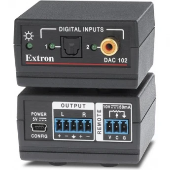 Двухканальный преобразователь цифрового аудиосигнала в аналоговый EXTRON DAC-102