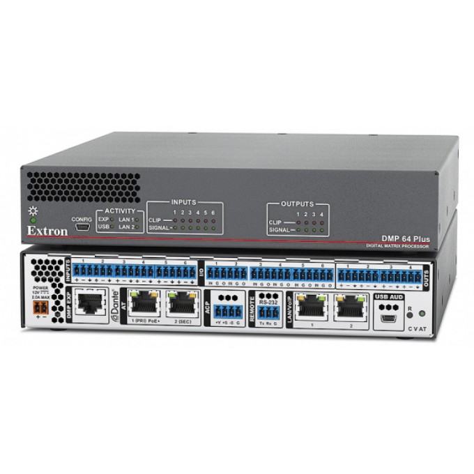 Цифровой матричный процессор 6х4 с AEC EXTRON DMP-64-PLUS