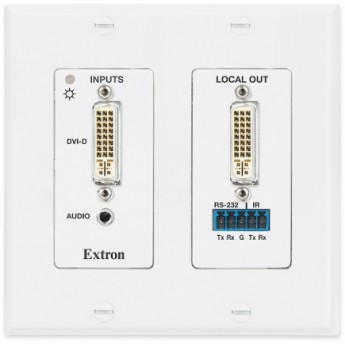 Передатчик DTP для DVI - настенная панель Decorator EXTRON DTP-DVI-4K-230-D-TX