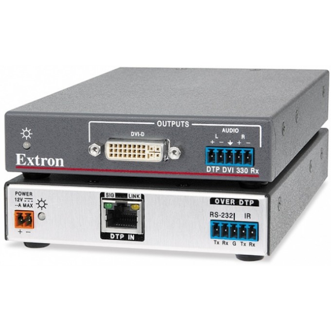 Приёмник DTP для DVI на длинные дистанции, 100 м EXTRON DTP-DVI-4K-330-RX