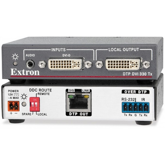 Передатчик DTP для DVI на длинные дистанции EXTRON DTP-DVI-4K-330-TX