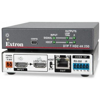 Передатчик HDMI по витой паре с локальным выходом - 70 м EXTRON DTP-T-HD2-4K-230