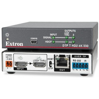 Передатчик DTP на длинные дистанции для HDMI с локальным выходом EXTRON DTP-T-HD2-4K-330