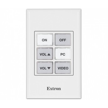 Кнопочная панель eBUS с 6 кнопками: одноганговая по стандарту США EXTRON EBP-50
