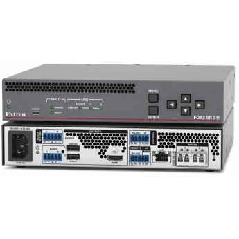 Оптоволоконный скалирующий приёмник HDMI, USB HID, аудио, сигналов управления и синхронизации 3D EXTRON FOX3-SR-311