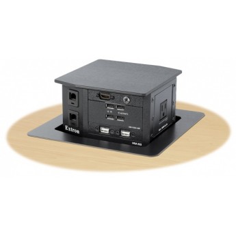 Лючок с вертикальным подъемом, двойным питанием от сети переменного тока и виртуальным соединением EXTRON HSA-822