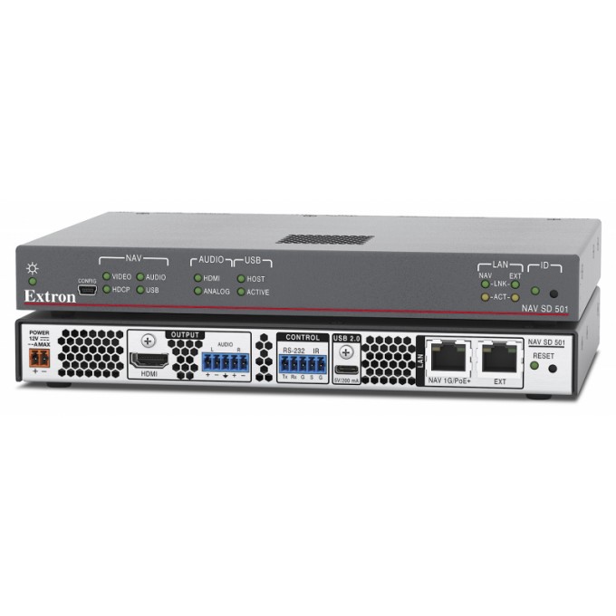 Скалирующий декодер Pro AV over IP 1G - HDMI, Ethernet и USB EXTRON NAV-SD-501