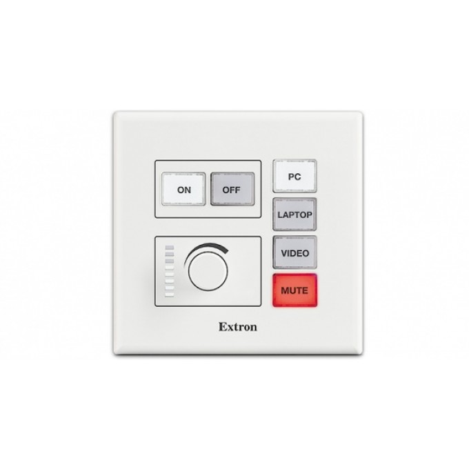 Сетевая кнопочная панель с 6 кнопками: 2 ганга, по стандарту США (US) EXTRON NBP-100