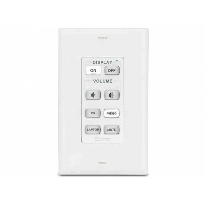 Сетевая кнопочная панель с 8 кнопками: настенная панель в стиле Decorator EXTRON NBP-108-D