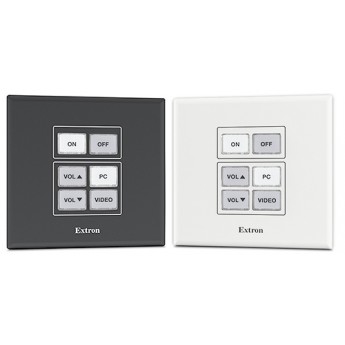 Сетевая кнопочная панель с 6 кнопками: 2 ганга, по стандарту США (US), цвет белый и черный EXTRON NBP-50