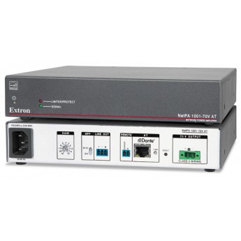 Моноусилитель аудио 70 В с Dante – 100 Вт EXTRON NETPA-1001-70V-AT