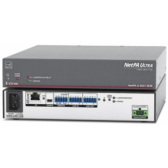 Моноусилитель с Dante для сабвуфера, 800 Вт, 8 Ом EXTRON NETPA-U-8001-SUB