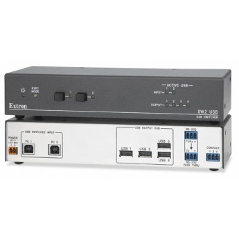Коммутаторы на два входа USB EXTRON SW2-USB Коммутаторы на два входа USB EXTRON SW2-USB