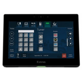 7-дюймовая сенсорная панель TouchLink Pro, настольная, цвет черный EXTRON TLP-PRO-725T