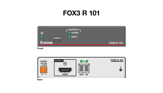Extron FOX3 R 101 чертеж Extron FOX3 R 101 чертеж